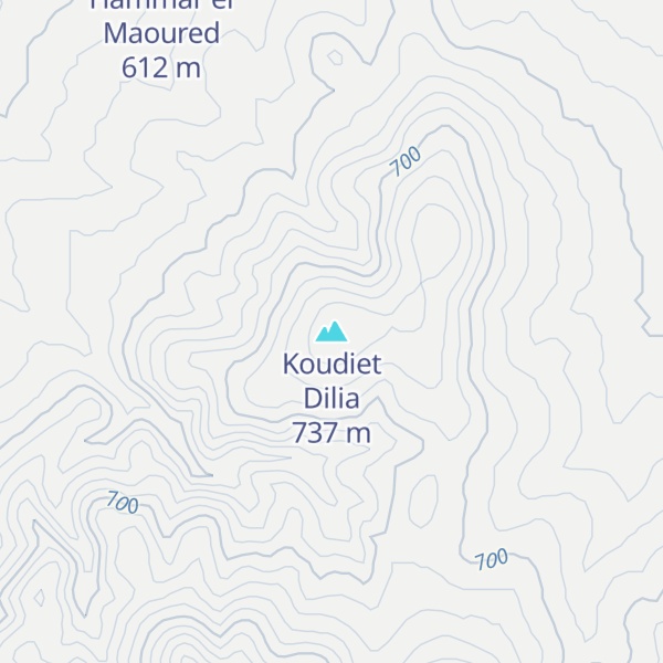 Map of Koudiet Dilia