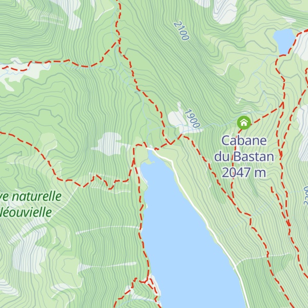 Map of Cabane de La Lude