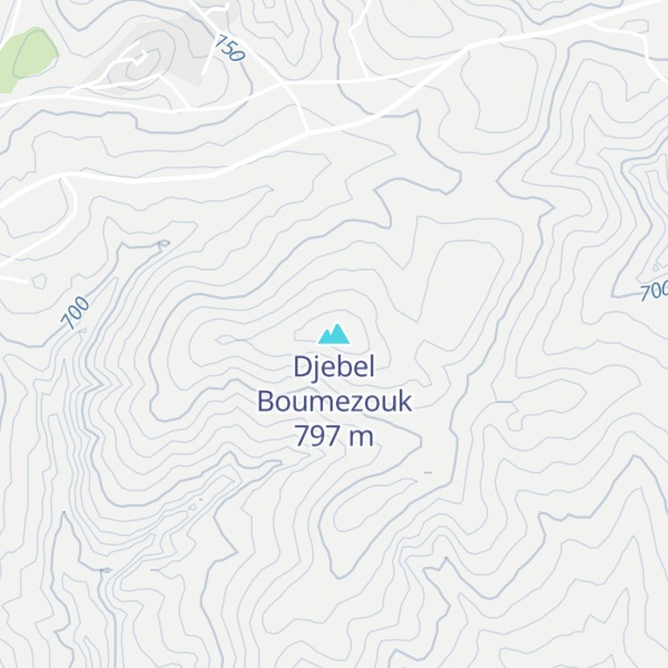 Map of Djebel Boumezouk