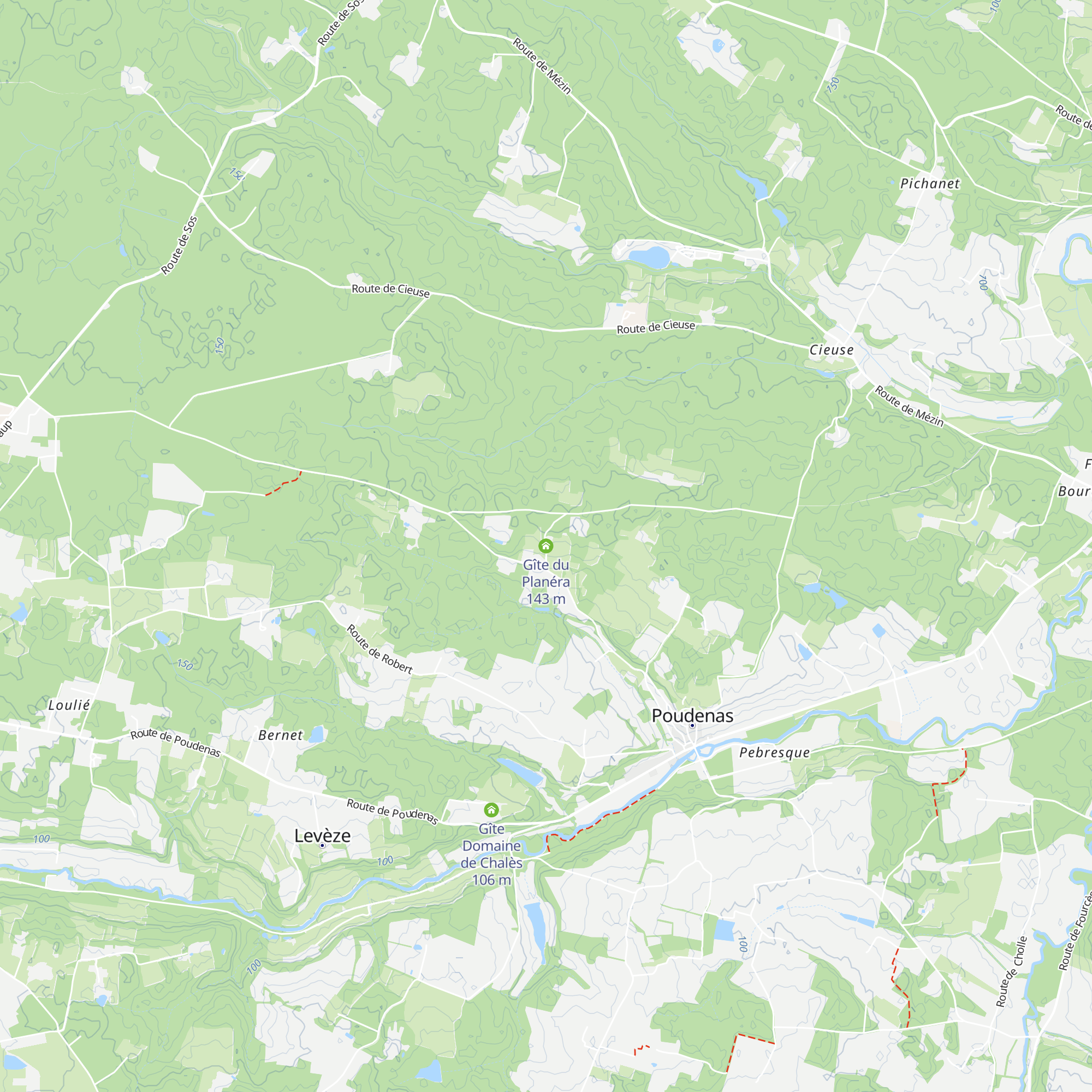 Gîte du Planéra map