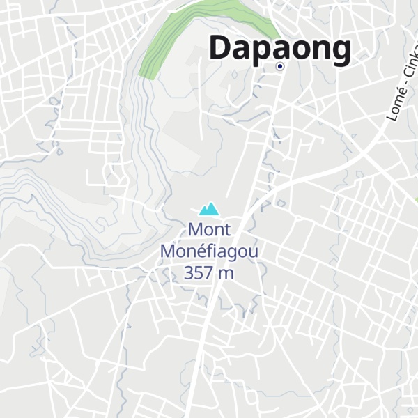 Map of Mont Monéfiagou