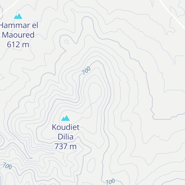 Map of Djebel Hadjout