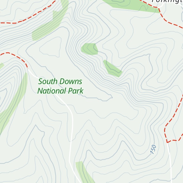 Map of Folkington Hill