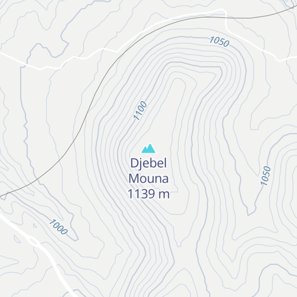 Map of Djebel Mouna