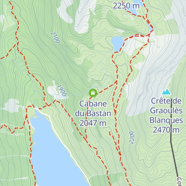 Map of Cabane du Bastan