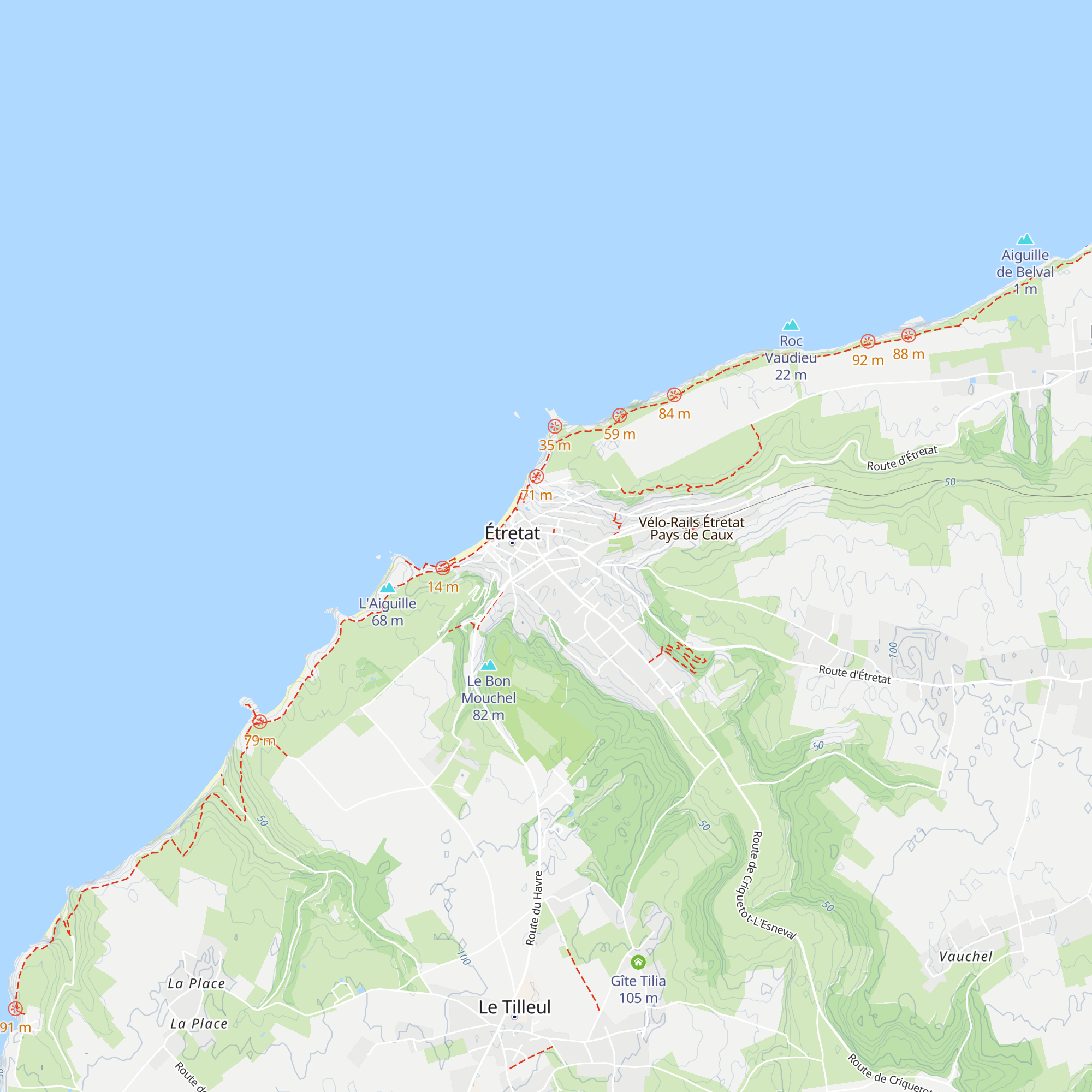 Office de Tourisme d'Étretat map
