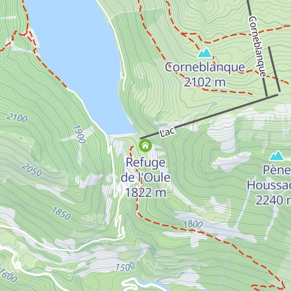 Map of Refuge de l'Oule