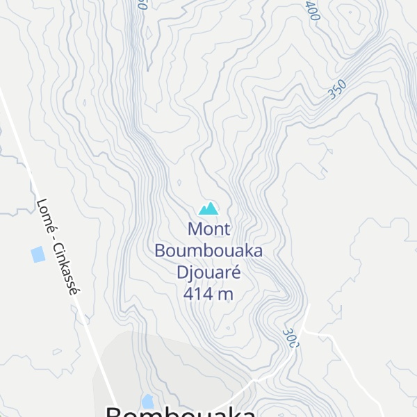 Map of Mont Boumbouaka Djouaré
