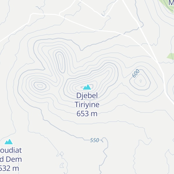 Map of Djebel Tiriyine