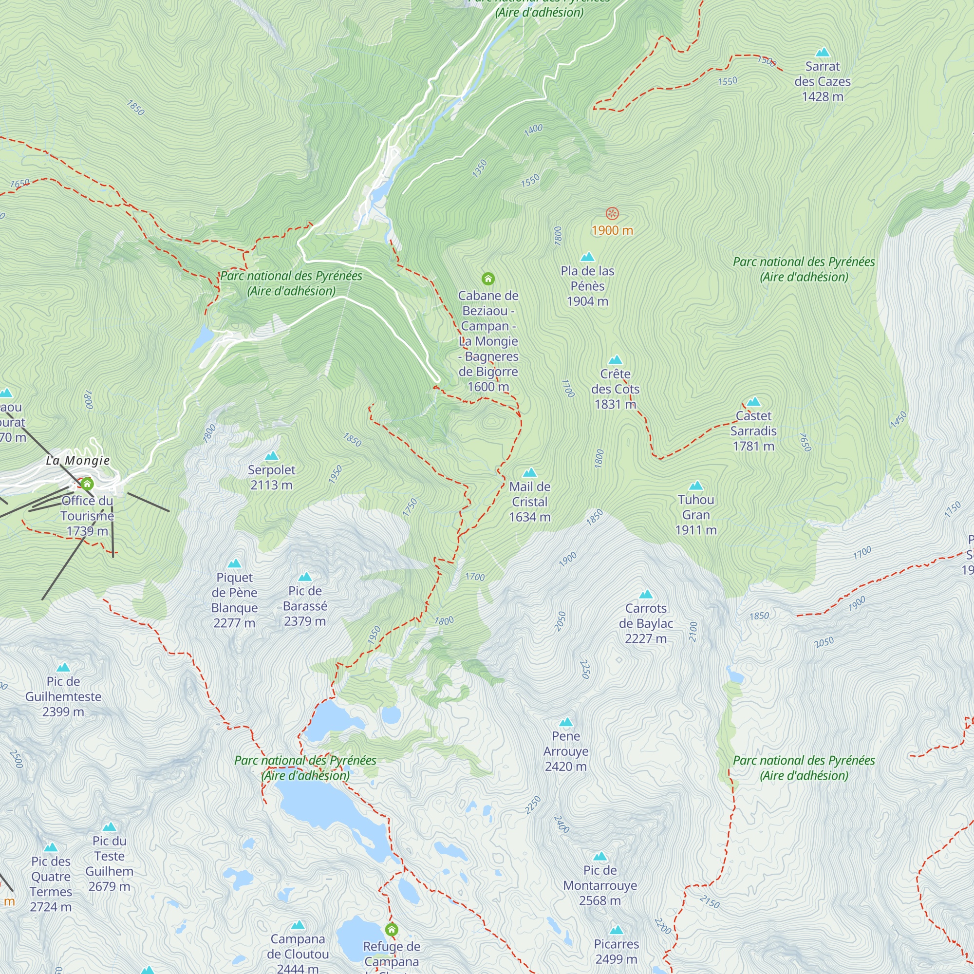 Cabane de Barrassé map