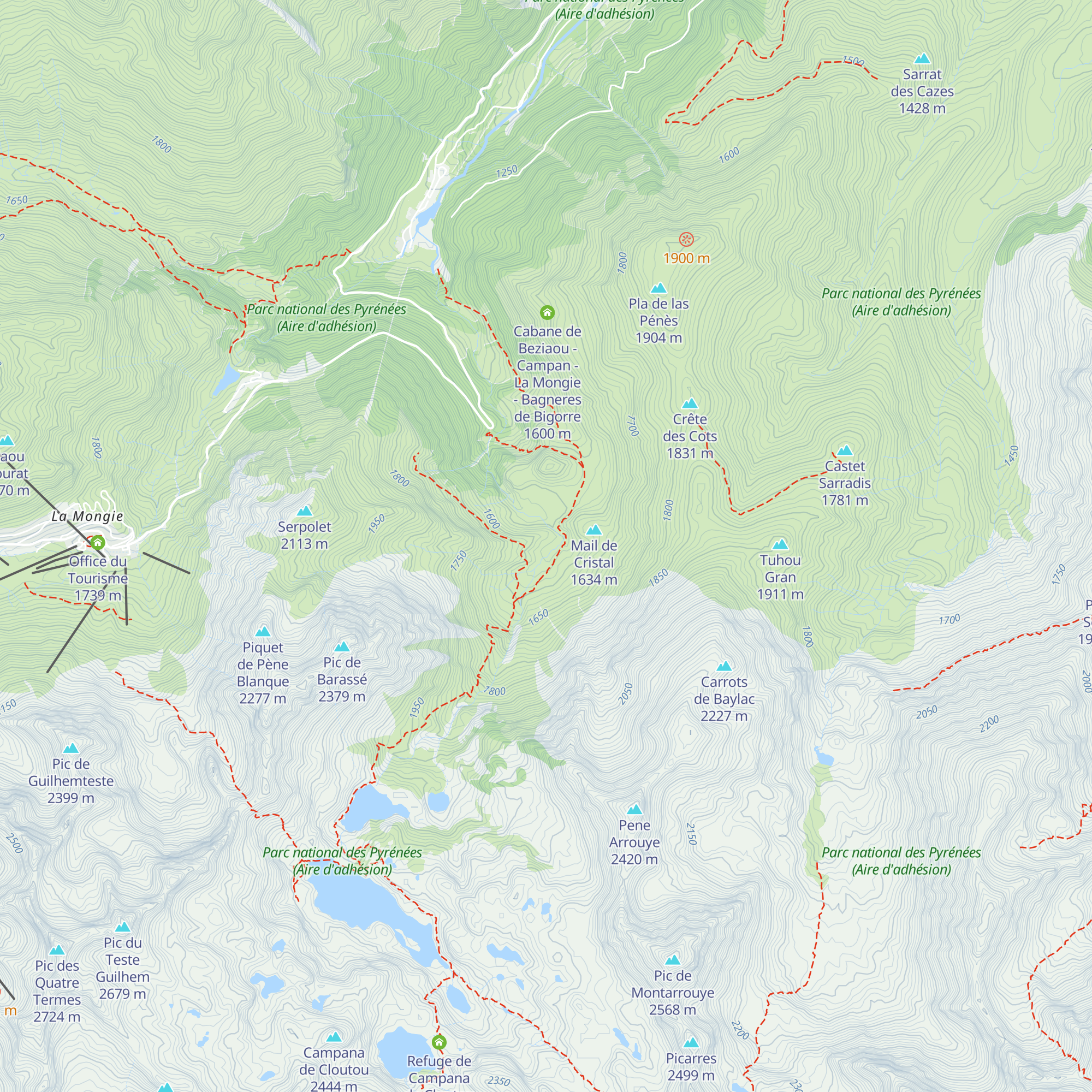 Cabane de Barrassé map
