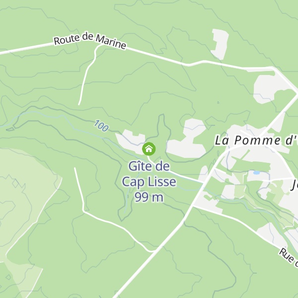 Map of Gîte de Cap Lisse