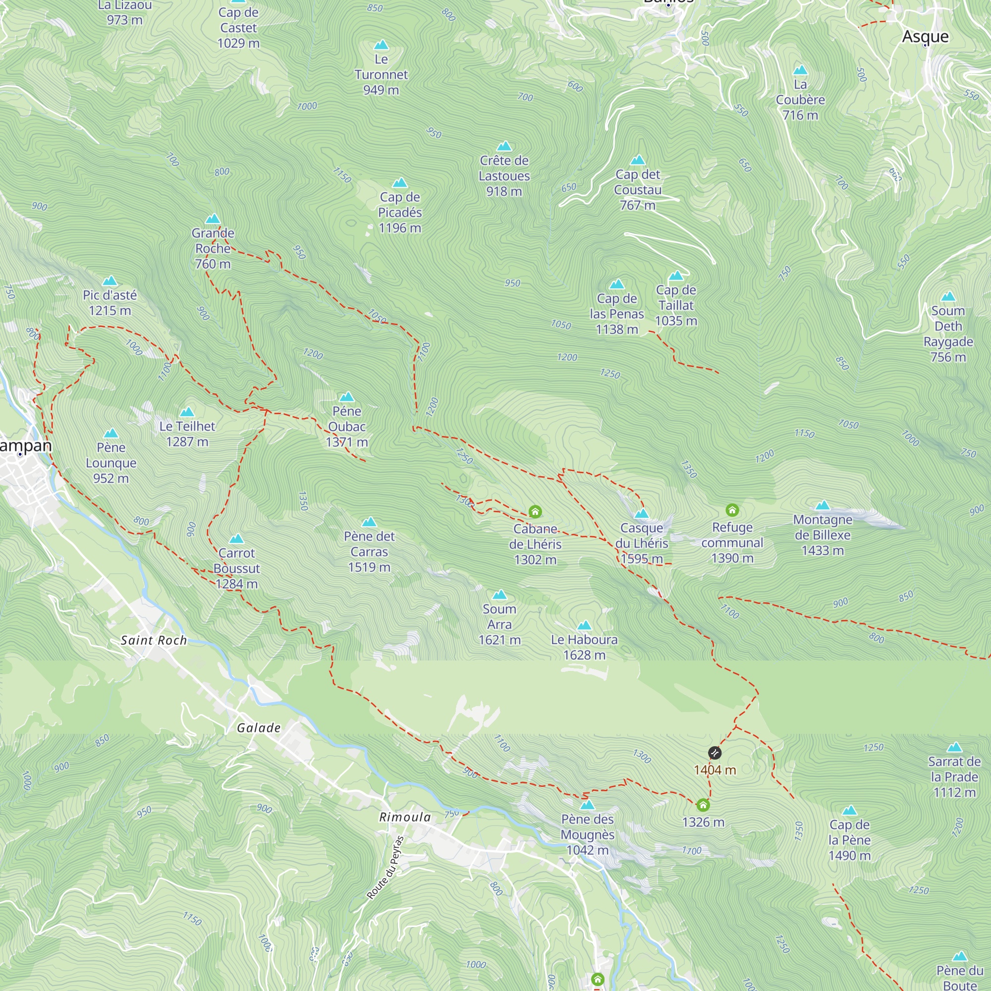 Cabane des Clotes map