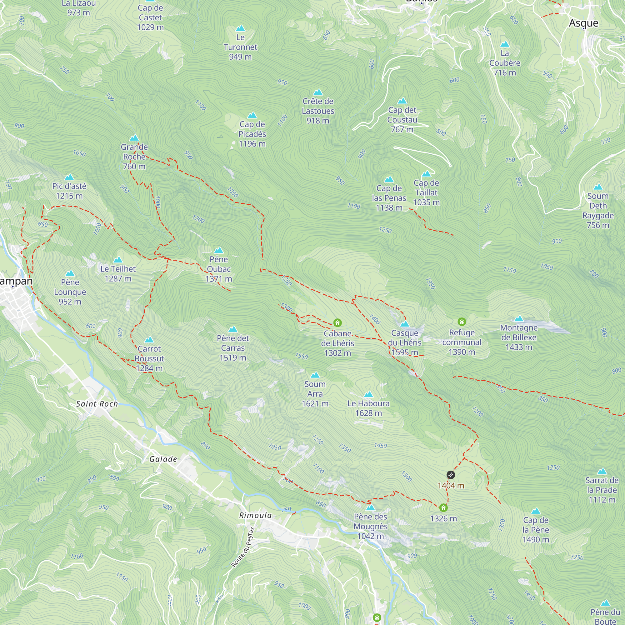 Cabane des Clotes map