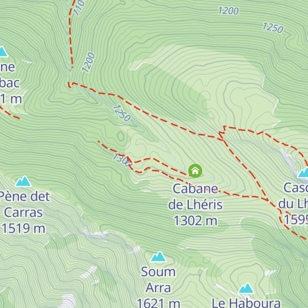 Map of Cabane des Clotes