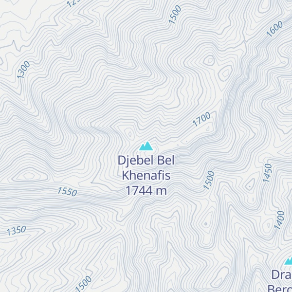 Map of Djebel Bel Khenafis