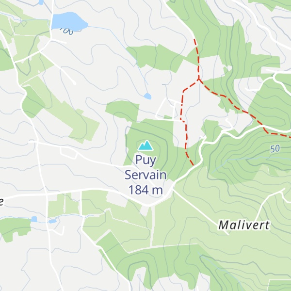 Map of Puy Servain
