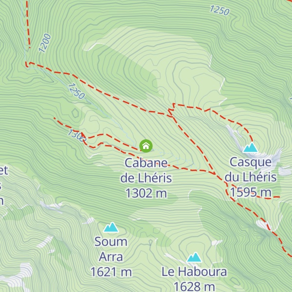 Map of Cabane de Lhéris