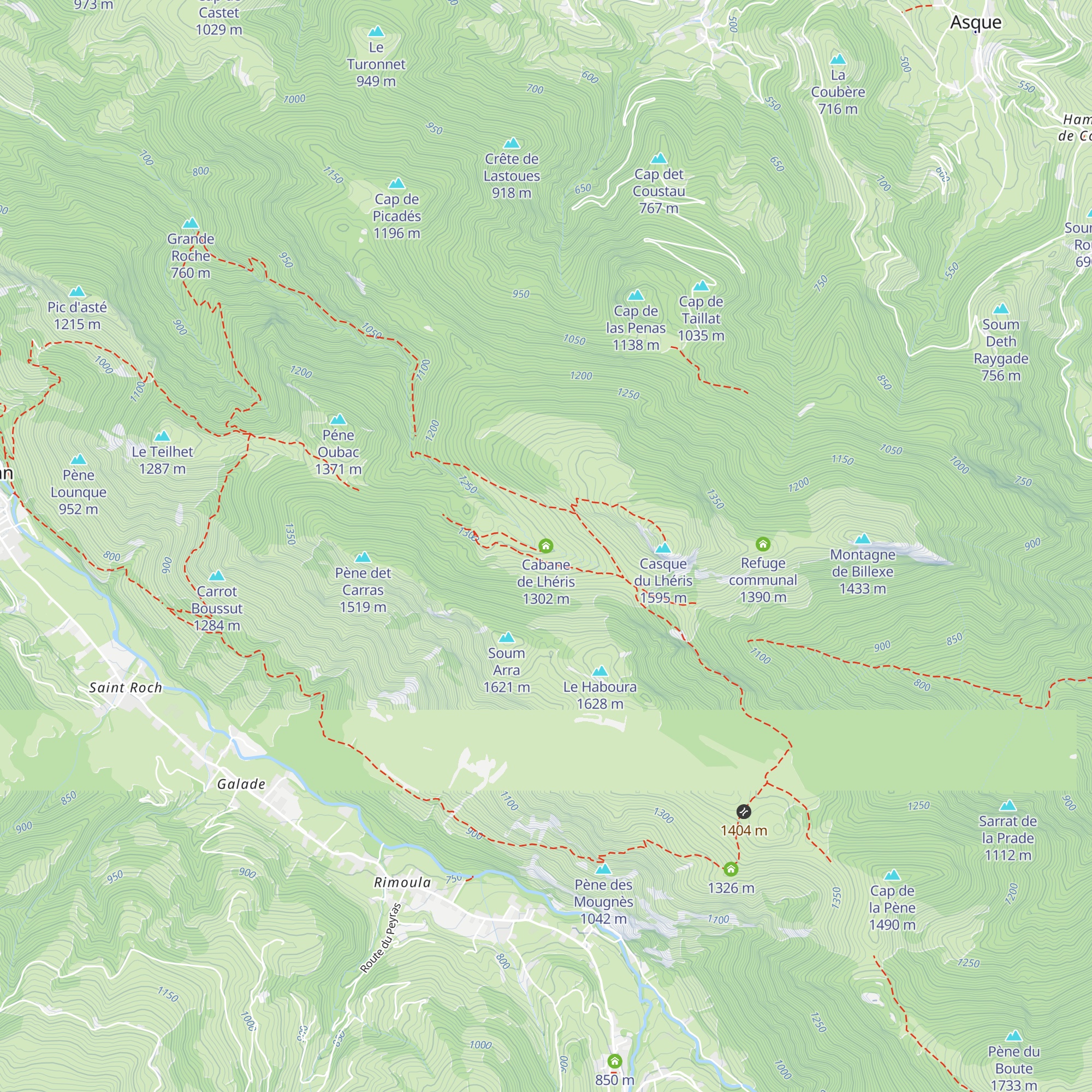 Cabane de Lhéris map