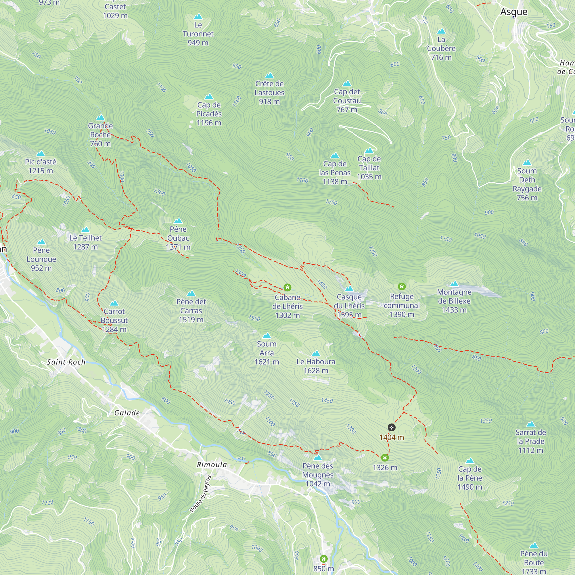 Cabane de Lhéris map