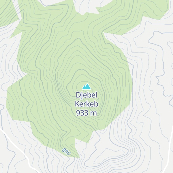 Map of Djebel Kerkeb