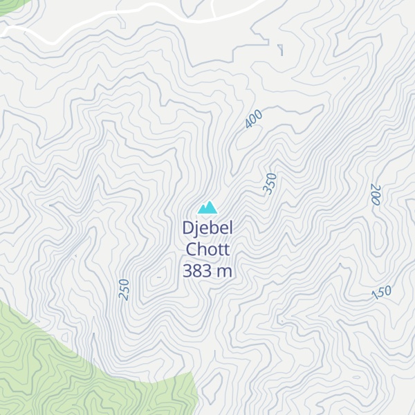 Map of Djebel Chott