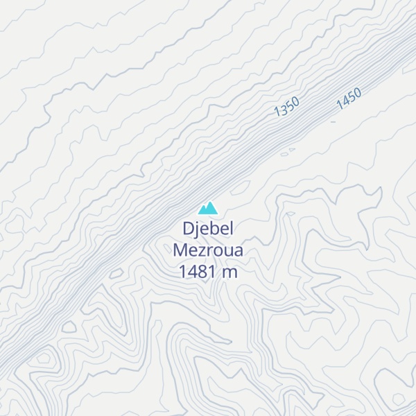 Map of Djebel Mezroua