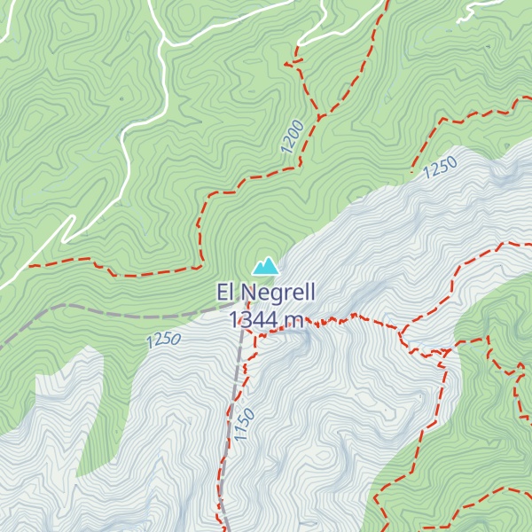 Map of El Negrell