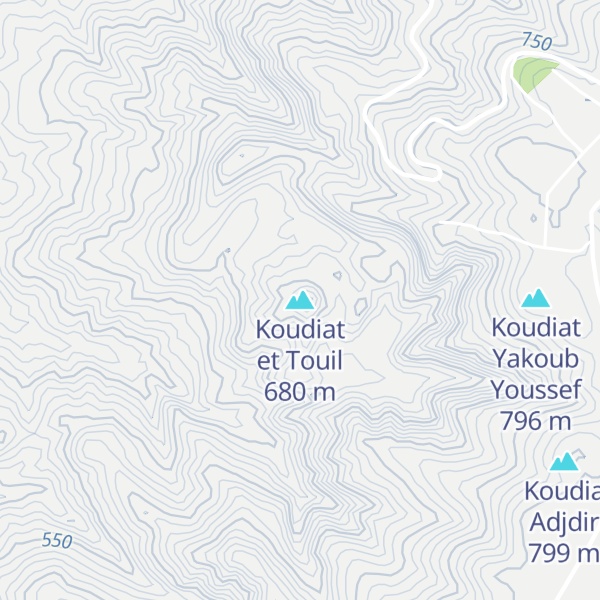 Map of Koudiat et Touil