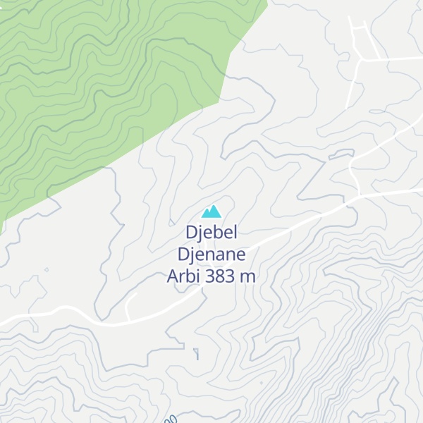 Map of Djebel Djenane Arbi