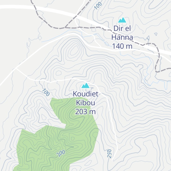 Map of Koudiet Kibou