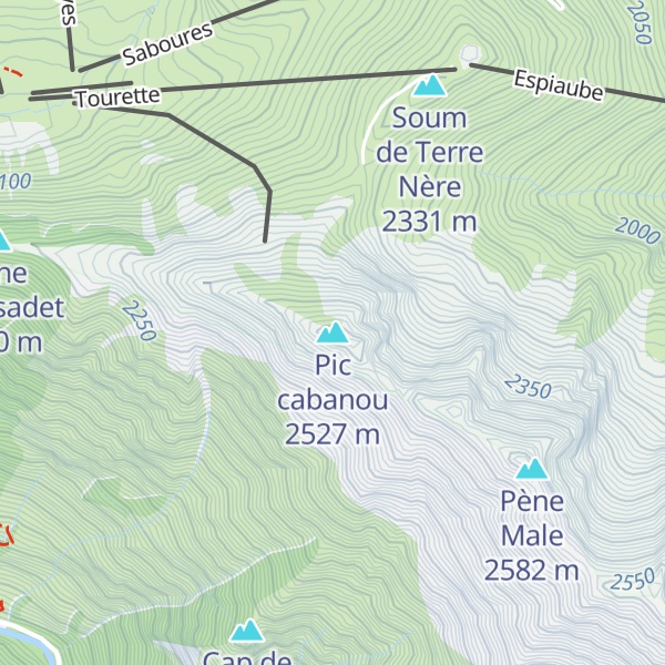 Map of Pic cabanou