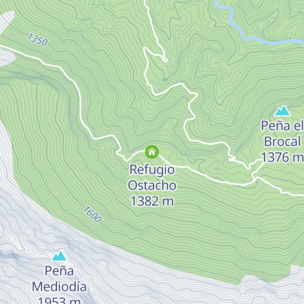 Map of Refugio Ostacho
