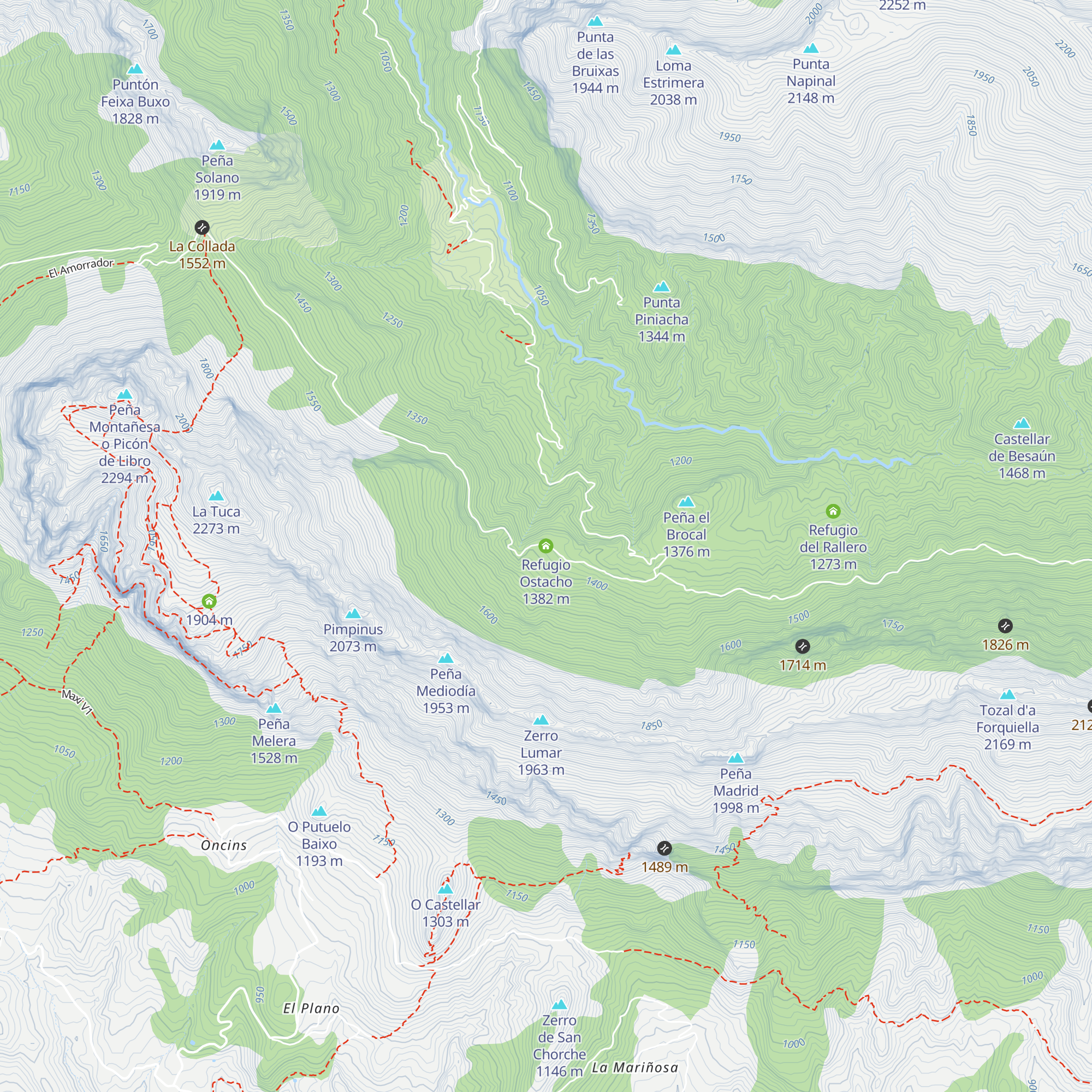 Refugio Ostacho map