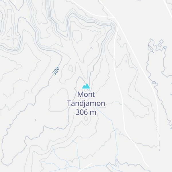 Map of Mont Tandjamon