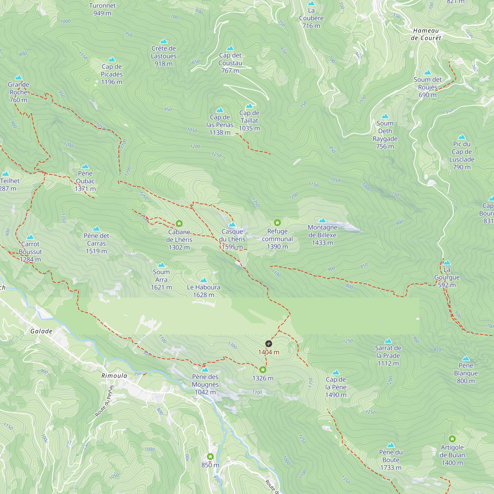 Cabane des Mails map