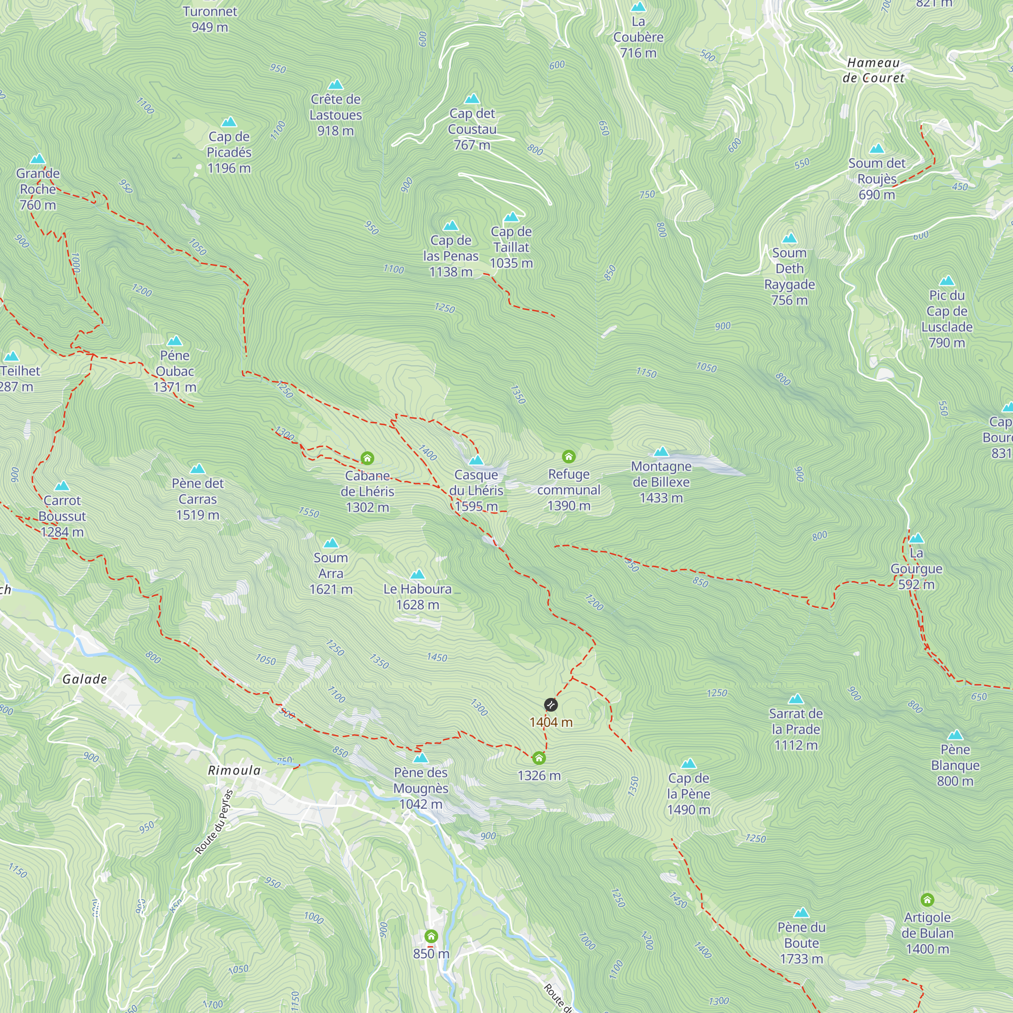 Cabane des Mails map