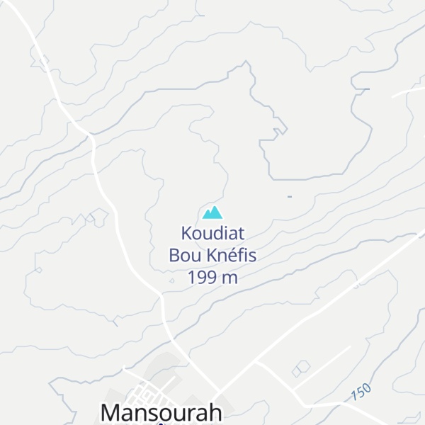 Map of Koudiat Bou Knéfis