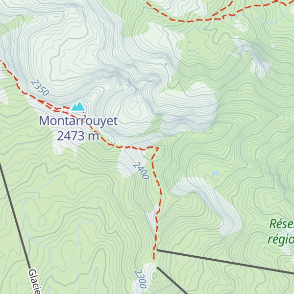 Map of Pic de Montarrouyes