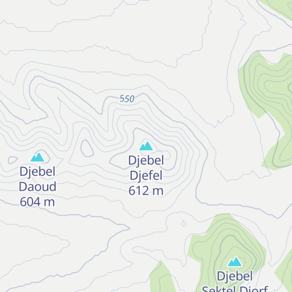 Map of Djebel Djefel