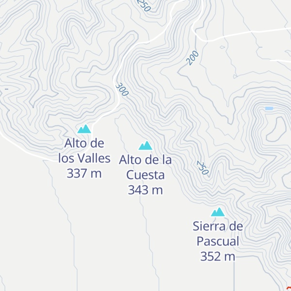 Map of Alto de la Cuesta