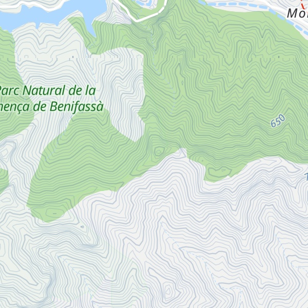 Map of Penya de l'Àguila