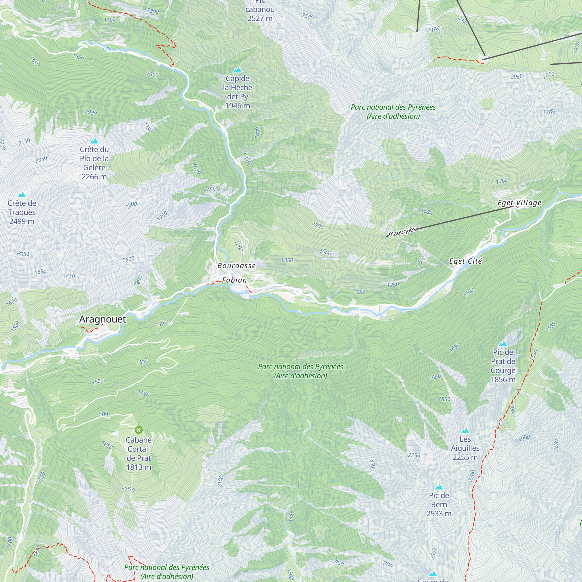 Gîte Fouga map