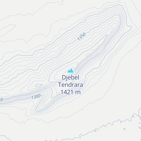 Map of Djebel Tendrara