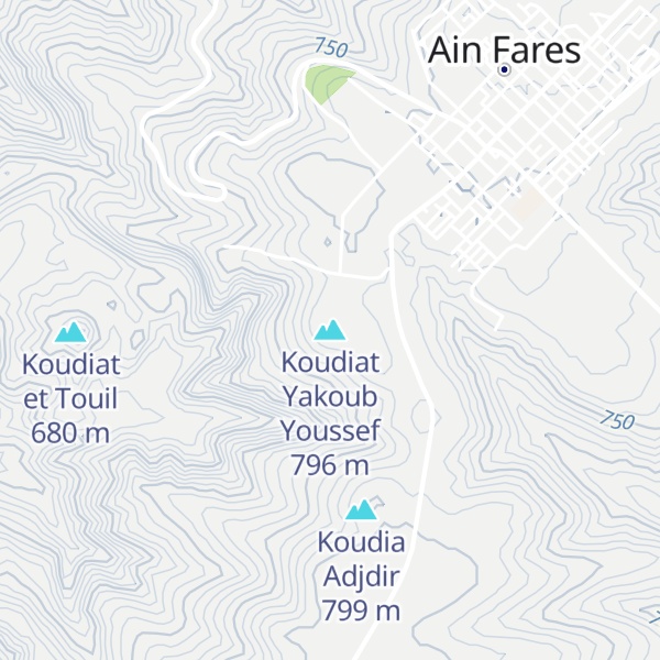 Map of Koudiat Yakoub Youssef