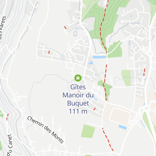 Map of Gîtes Manoir du Buquet