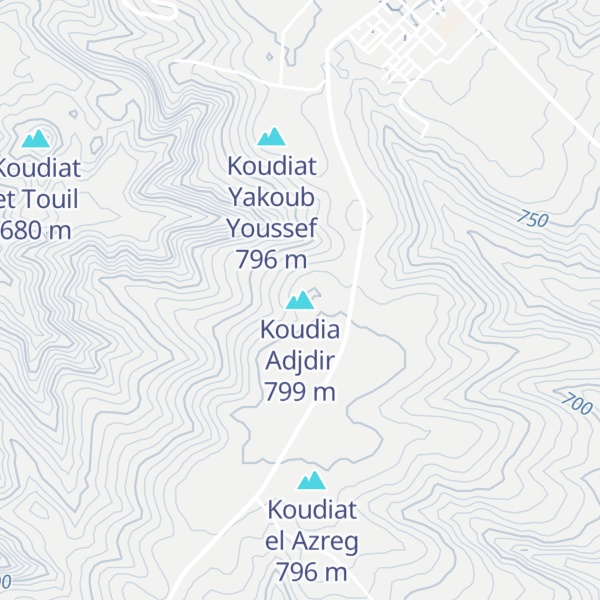 Map of Koudia Adjdir
