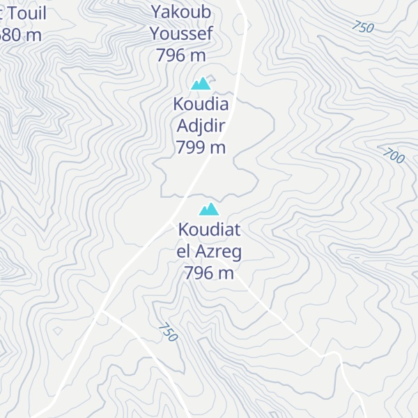 Map of Koudiat el Azreg