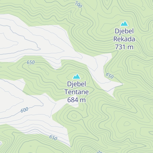Map of Djebel Tentane