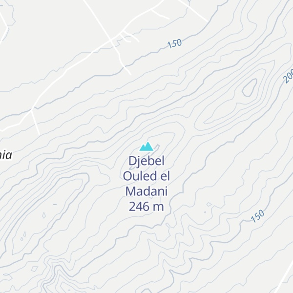 Map of Djebel Ouled el Madani